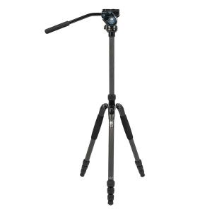 シルイ / 軽量4段ビデオ三脚セット(油圧式雲台:VA-5X)[T-024SK+VA-5X-JP]