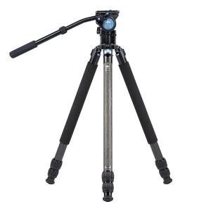 シルイ / 3段ビデオ三脚セット(コラムレスモデル/油圧式雲台:VH-10)[R-3213X+VH-10-JP]