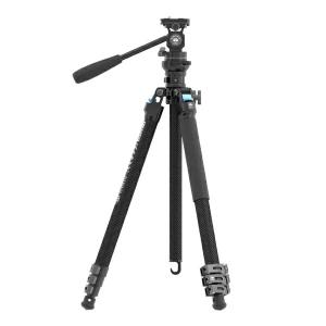 シルイ / フリップロック4段三脚セット(レベリングベース+ビデオ雲台:KV-5)[L-224FL+KV-5-JP]
