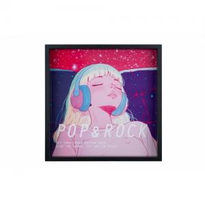 ケンコー レコードジャケット用ダブルフェイスフレーム ブラック PS-LPDF-BK